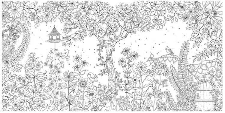ひみつの花園 花いっぱいのぬりえブック