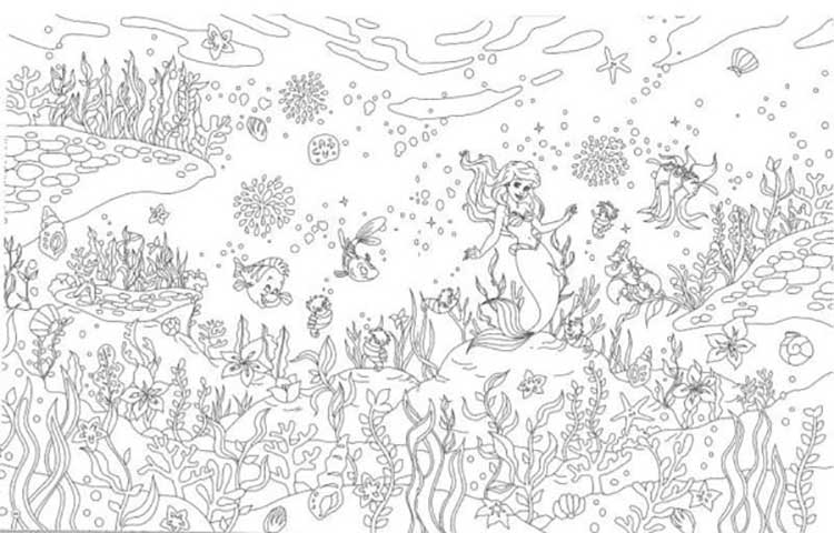 世界はひとつ 旅するディズニー塗り絵